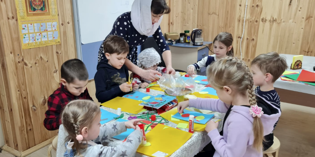 Занятия православного клуба для детей по воскресеньям