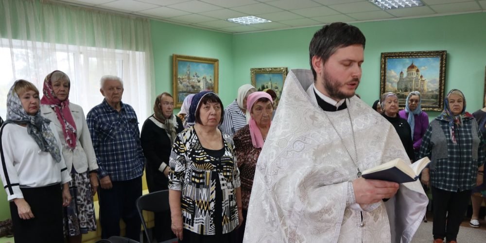 Молебен в реабилитационном центре Ясенки