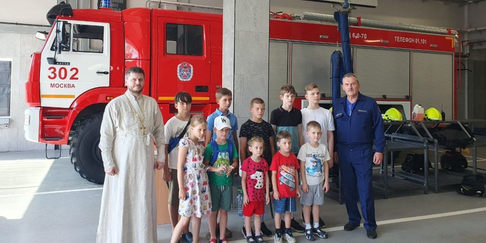 Посещение пожарной части в Воронове.