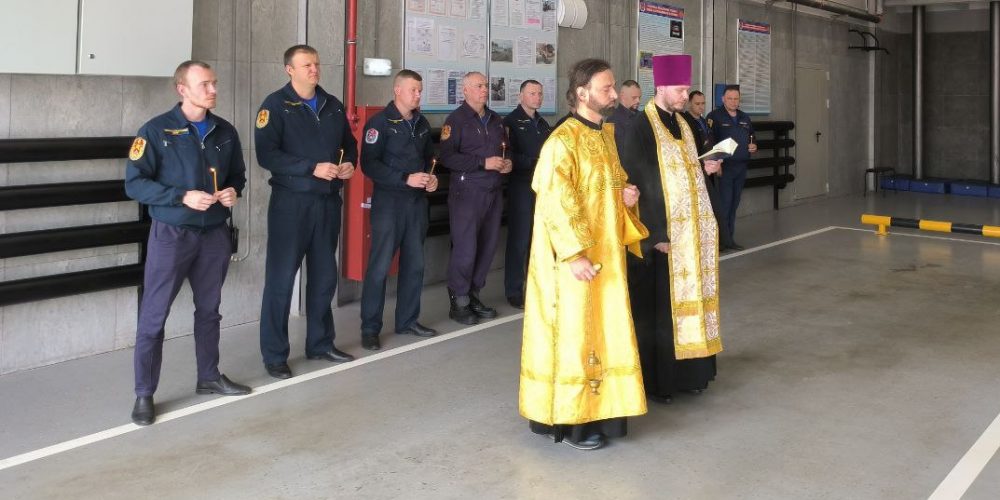 Освящение пожарной части в Вороновском поселении.